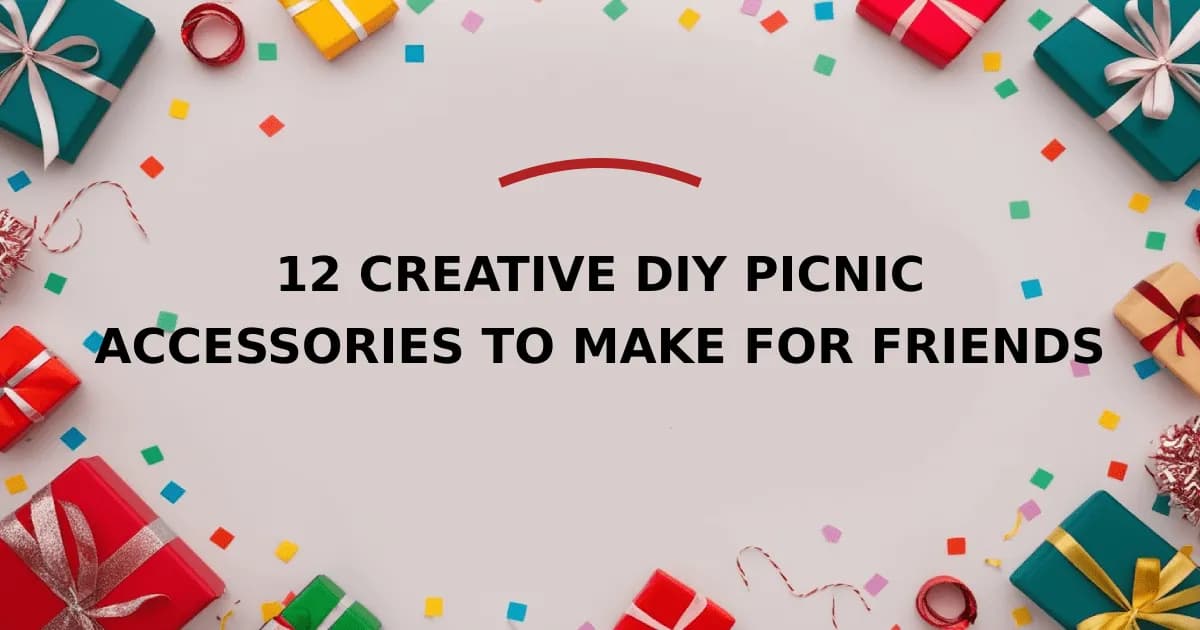 12 Creative DIY Picnic Accessories To Make For Friends