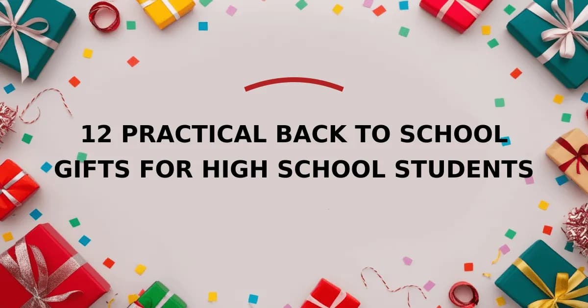 12 Practical Back to School Gifts for High School Students