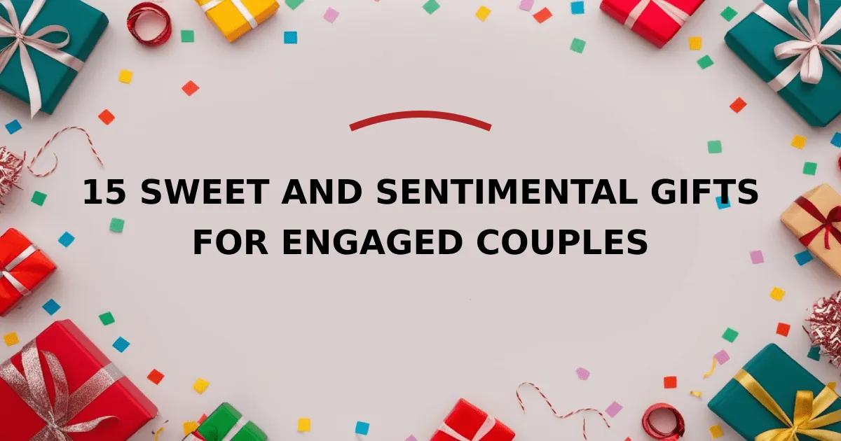 15 Sweet and Sentimental Gifts for Engaged Couples