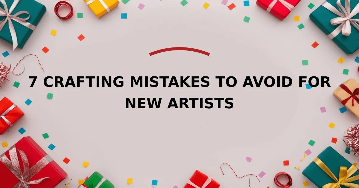 7 Crafting Mistakes to Avoid for New Artists