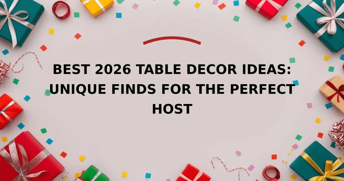 Best 2026 Table Decor Ideas: Unique Finds for the Perfect Host