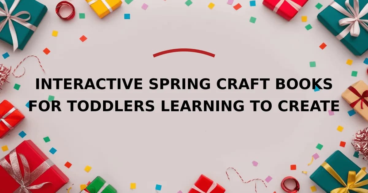 Interactive Spring Craft Books For Toddlers Learning To Create