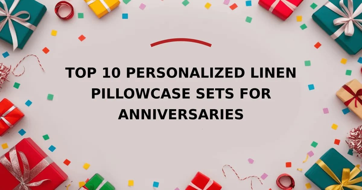 Top 10 Personalized Linen Pillowcase Sets for Anniversaries