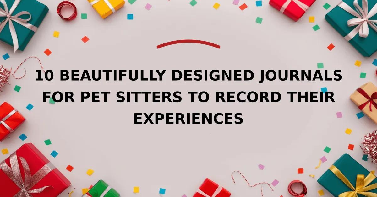 10 Beautifully Designed Journals for Pet Sitters to Record Their Experiences