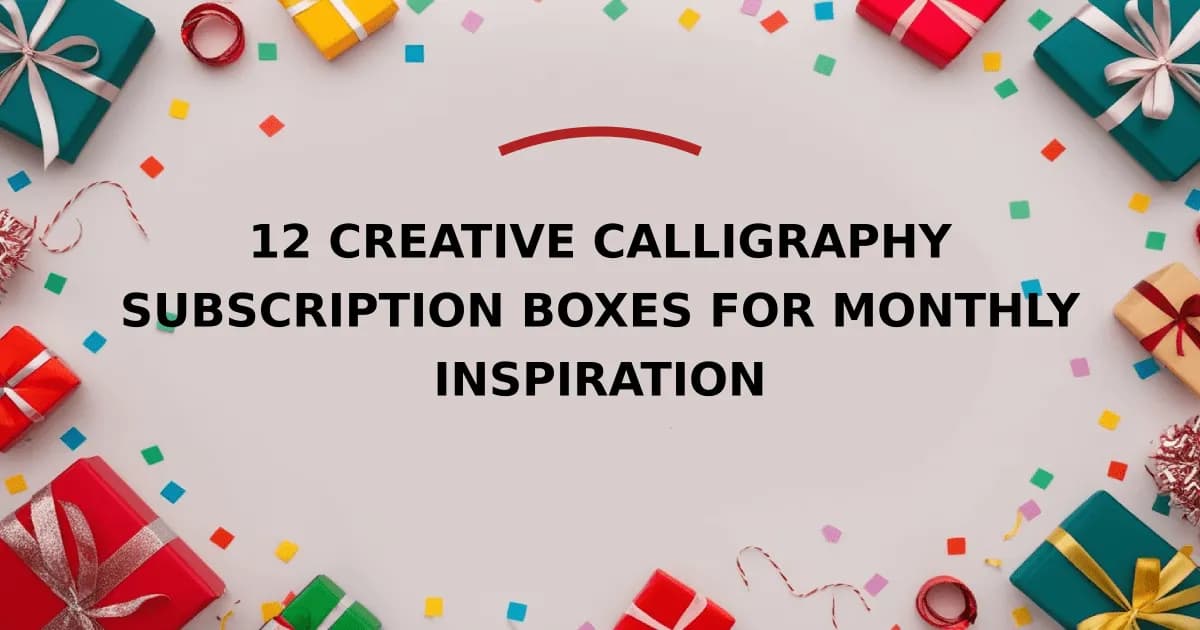 12 Creative Calligraphy Subscription Boxes For Monthly Inspiration