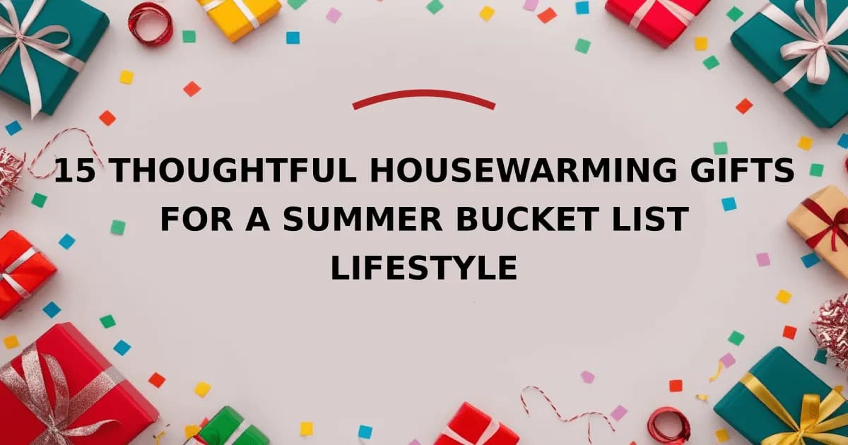 15 Thoughtful Housewarming Gifts For A Summer Bucket List Lifestyle