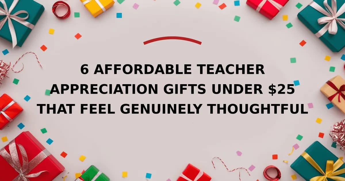 6 Affordable Teacher Appreciation Gifts Under $25 That Feel Genuinely Thoughtful