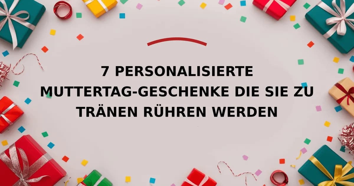7 personalisierte Muttertag-Geschenke die sie zu Tränen rühren werden