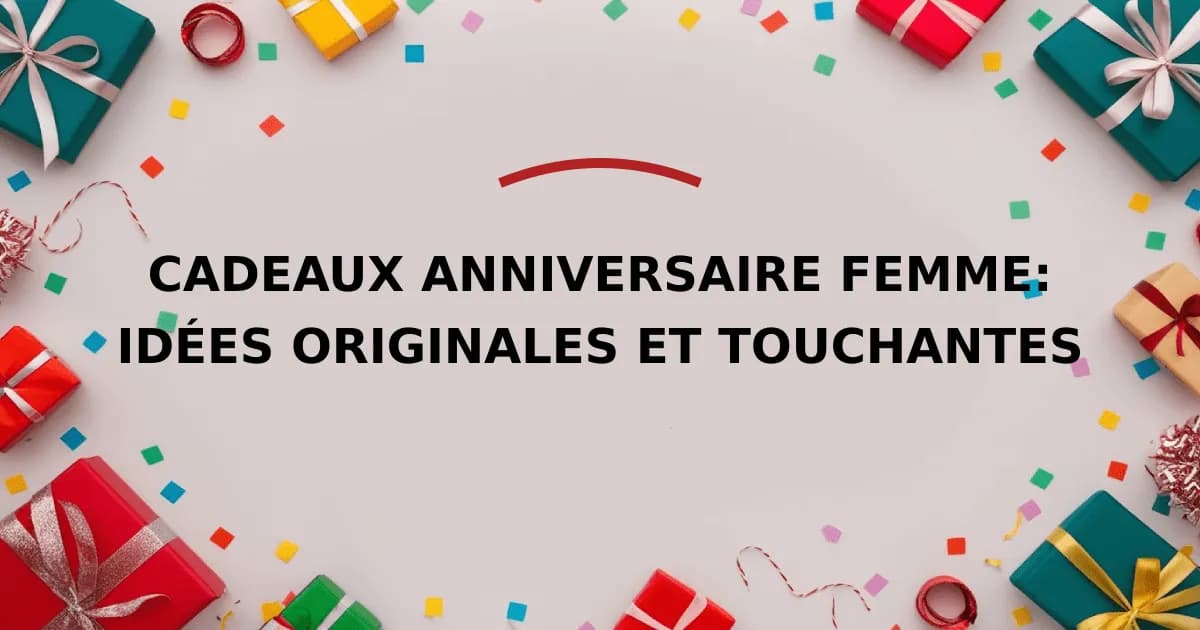 Cadeaux Anniversaire Femme: Idées Originales et Touchantes