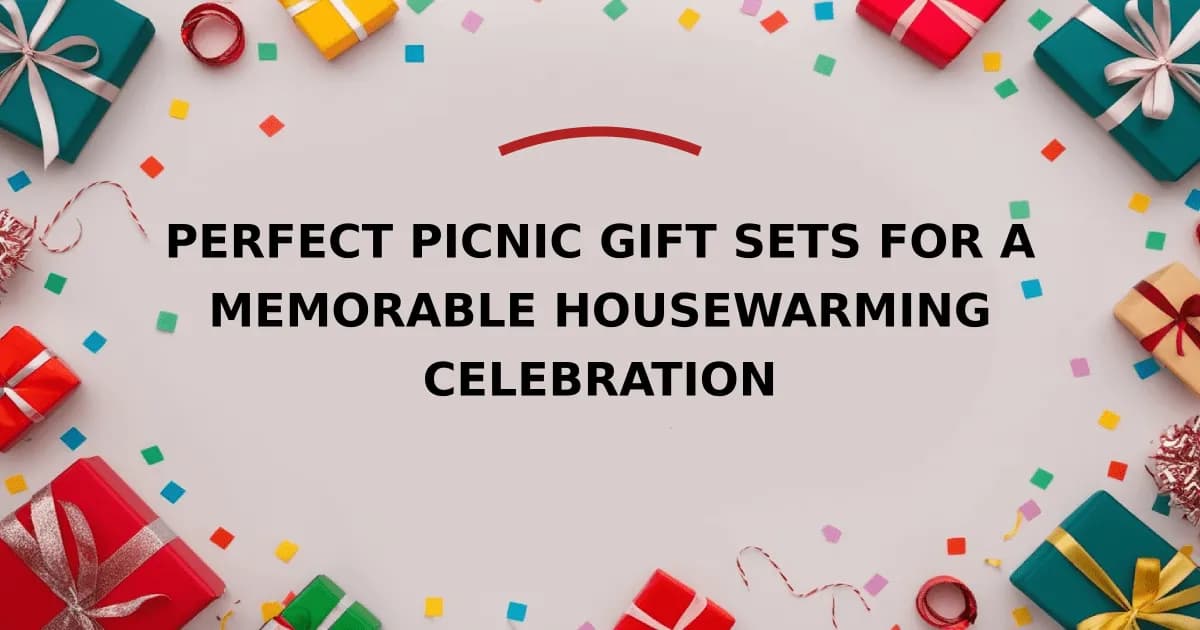 Perfect Picnic Gift Sets For A Memorable Housewarming Celebration