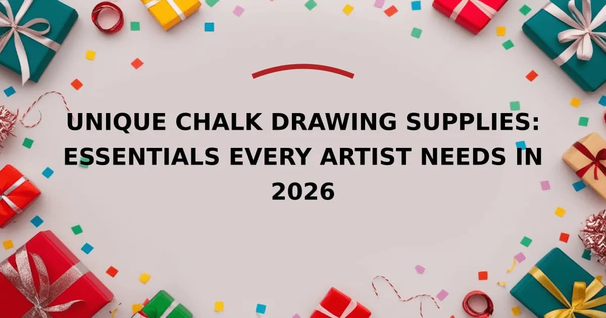 Unique Chalk Drawing Supplies: Essentials Every Artist Needs in 2026