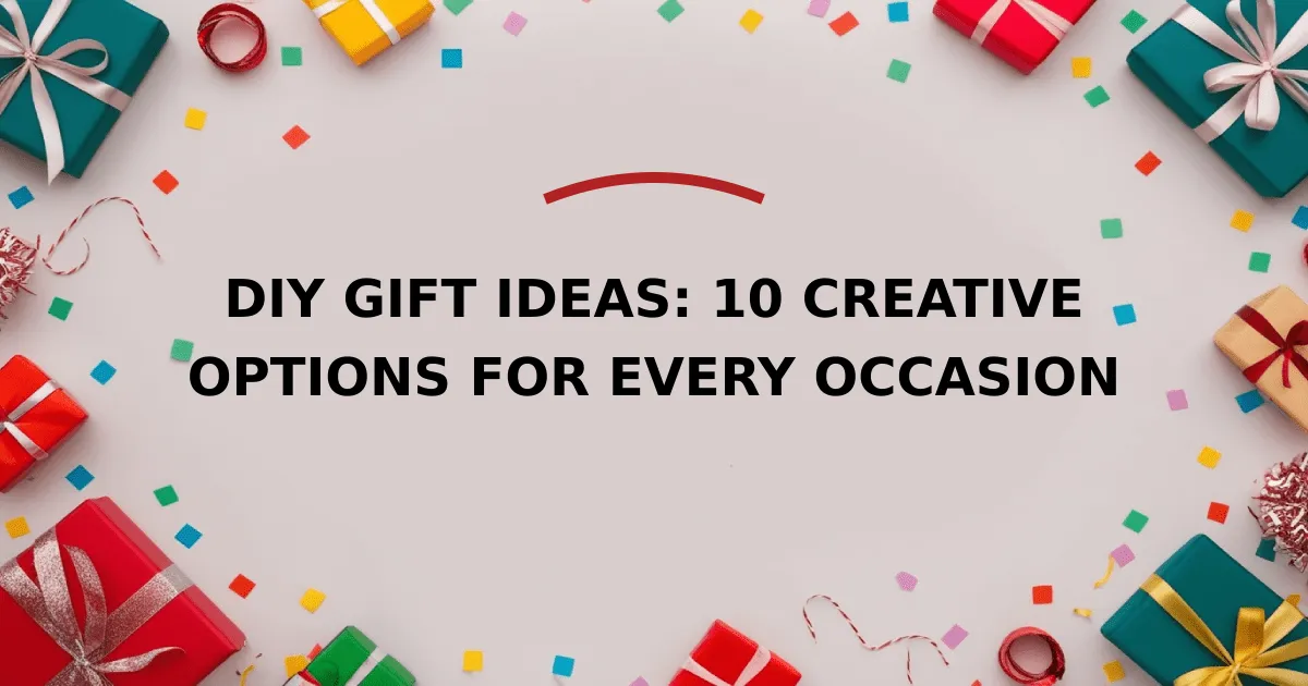 DIY Gift Ideas: 10 Creative Options for Every Occasion (2026) | Giftron
